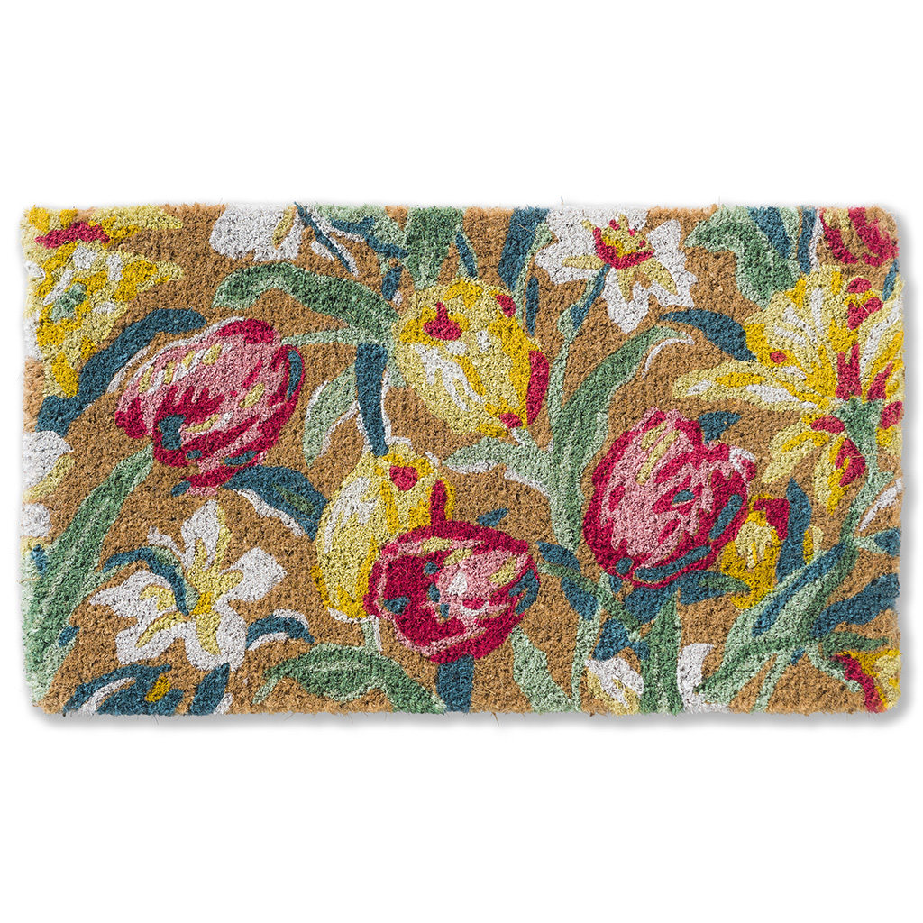 Laura Ashley | Doormat Tulips China Blue 82218 | Carpet | Online Tapijten