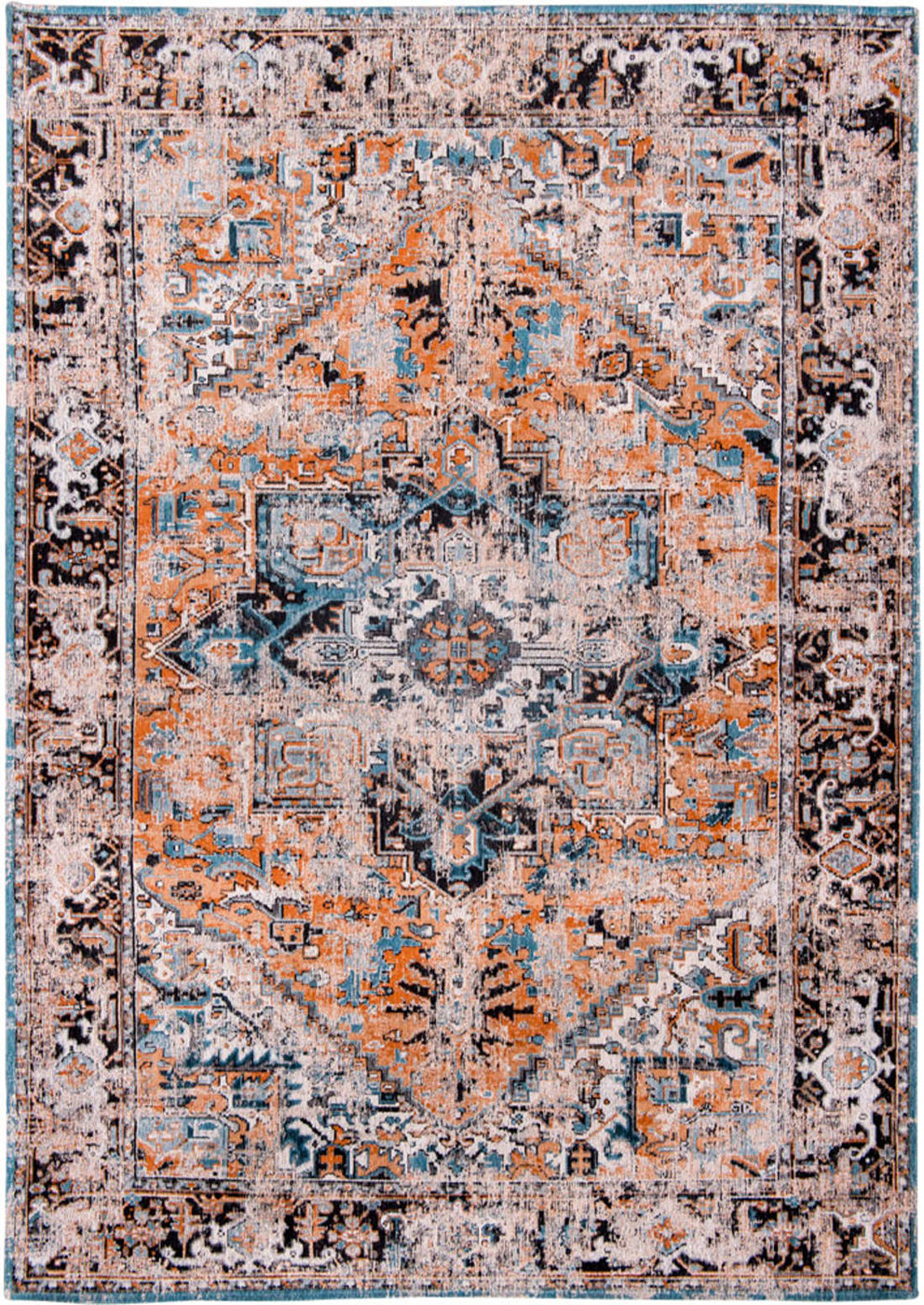 Louis de Poortere | Antiquarian Antique Heriz Seray Orange 8705 | Carpet | Online Tapijten