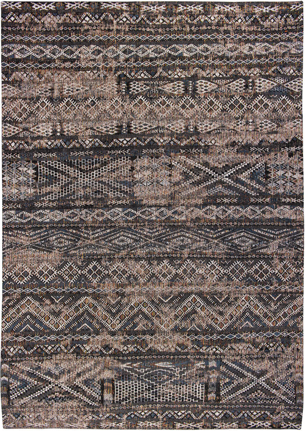 Louis de Poortere | Antiquarian Kilim Black Rabat 9113 | Carpet | Online Tapijten