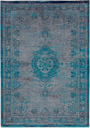 Louis de Poortere | Fading World Medallion Grey Turquoise 8255 | Carpet | Online Tapijten