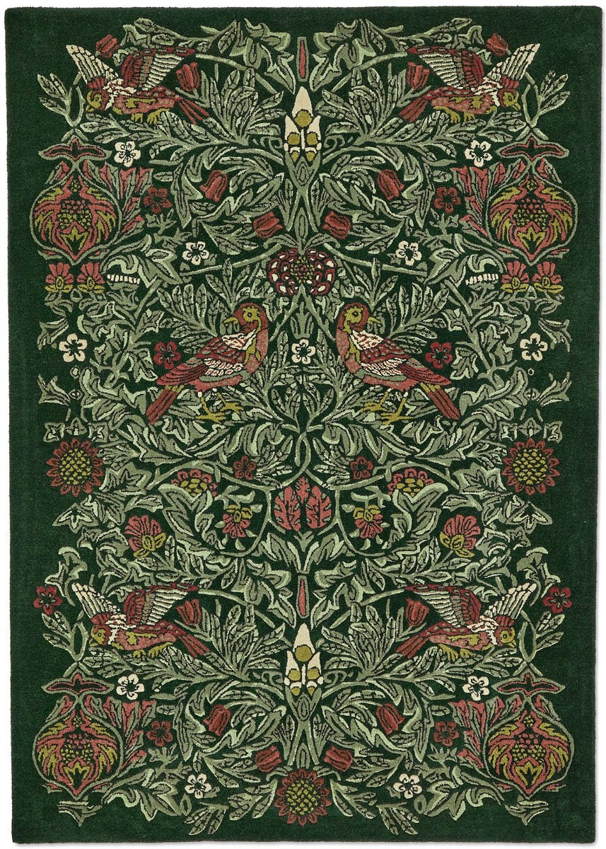 Morris & Co | Bird Tump Green 128307 | Carpet | Online Tapijten