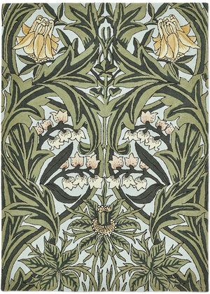 Morris & Co | Bluebell Leafy Arbour Green 127607 | Carpet | Online Tapijten