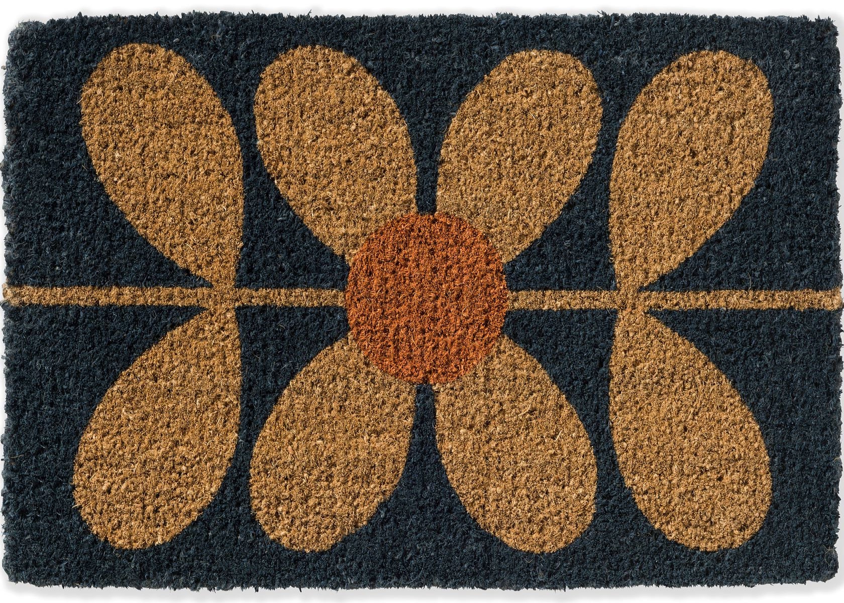 Orla Kiely | Doormat Sixties Stem Navy 564008 | Carpet | Online Tapijten