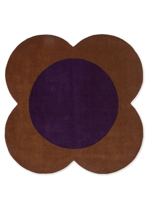 Orla Kiely | Flower Spot Chestnut Violet 158401 | Carpet | Online Tapijten