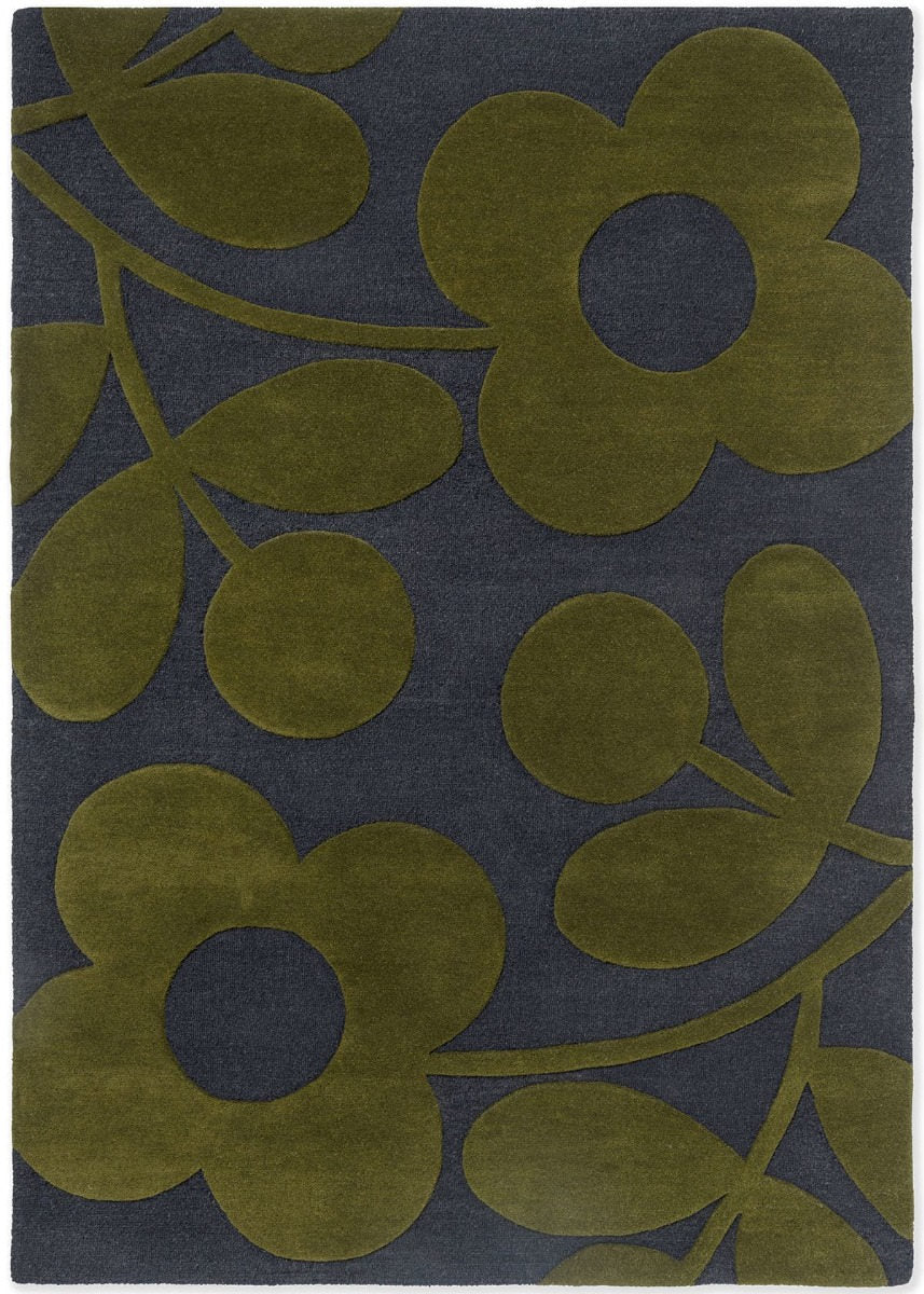 Orla Kiely | Spring Stem Marine 063908 | Carpet | Online Tapijten