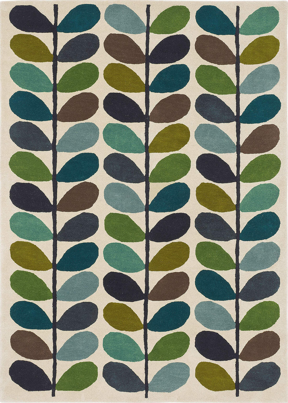 Orla Kiely | Multi Stem Kingfisher 059507 | Carpet | Online Tapijten