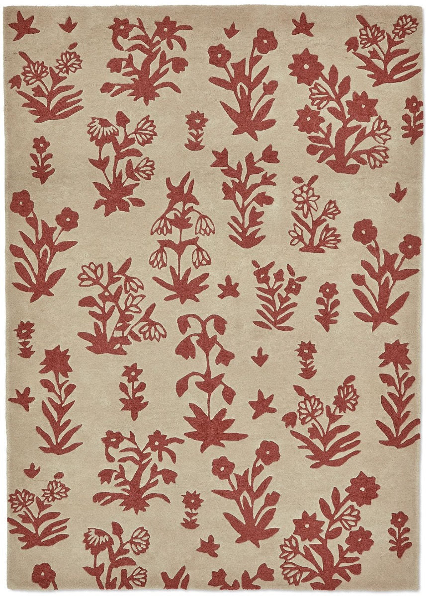 Sanderson | Woodland Glade Damson Linen Russet Brown 146801 | Carpet | Online Tapijten